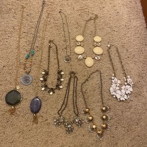 Statement necklace lot